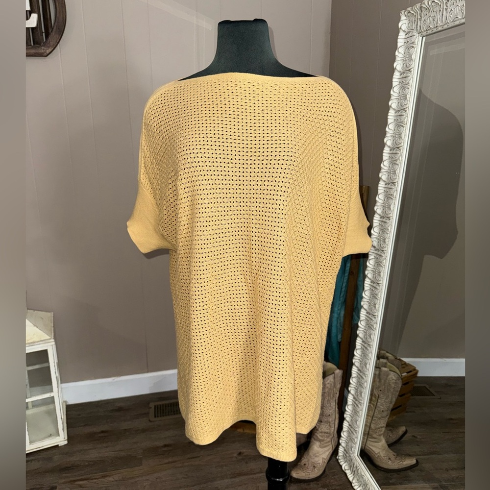 Peruvian Connection • Knit Half Sleeve Pima Cotton Top